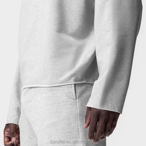 Felpe con Cappuccio Oversize Personalizzate con Ricamo 3D, Foderate, con Spalle Scese, in Tessuto French Terry, Orlo Grezzo, per Uomo - Product Image 5