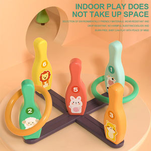 Jeu de lancer d'anneaux en forme de bouteille, Coordination œil-main, Compétences sociales, Apprentissage des animaux et des nombres, Cadeau pour tout-petits, 18 mois et plus - Product Image 4