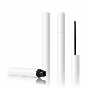 Emballage personnalisé avec logo, flacon de sérum pour cils de 6 ml avec bouchon à vis pour huile de croissance des sourcils, tube d'eye-liner avec pinceau applicateur - Product Image 5