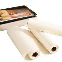 Papier sulfurisé absorbant l'huile pour four et friteuse à air, qualité alimentaire, recyclable, en rouleau, pour viande rôtie, pains et tartes aux œufs