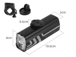 ไฟจักรยาน DELANHUWI 1200 ลูเมนส์ ชาร์จผ่าน USB ได้ มาตรฐานกันน้ำ IPX6 ตัวเรือนอะลูมิเนียม สำหรับการปั่นจักรยานกลางคืน การปั่นจักรยานบนถนน และการเดินทางในเมือง - Product Image 3