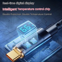 JMAX 100W/66W/27W PD Charge rapide Type-C vers câble d'éclairage avec affichage numérique intelligent Compatible avec les chargeurs d'iPhone