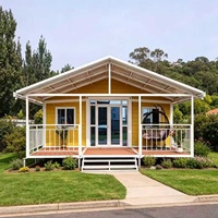 Maison préfabriquée conteneurisée à double aile, 20ft 30ft, anti-sismique, déplaçable, pour usage hôtelier, exportation usine