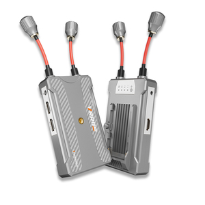 Kit Extensor Inalámbrico 5.8G 300M, Transmisor y Receptor Inalámbrico 1080P, Compatible con Baterías NP-F para DSLR, Laptop, PC, Plateado, OEM - Product Image 1