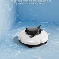 Aspirateur de piscine sans fil, robot nettoyeur de piscine pour le nettoyage en profondeur du fond, des parois et de la ligne d'eau