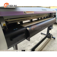 Imprimante à sublimation à quatre têtes avec système de boîtier monté à l'arrière Imprimante à jet d'encre de taille d'impression de 1.8 mètres