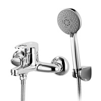 Robinet de douche moderne en laiton à poignée unique, avec douchette à double fonction pour salle de bain et baignoire
