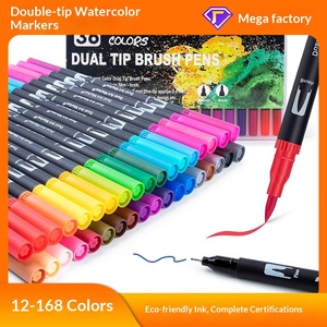 Pennarelli Acquerellabili a Doppia Punta, Pennelli Morbidi per Disegno, Penne Colorate Lavabili per Bambini, Set da 168 Pezzi - Product Image 4