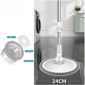 Serpillère plate mains libres avec tête en microfibre, essorage automatique, design rectangulaire durable pour le nettoyage à domicile et au <span class=keywords><strong>bureau</strong></span> - Product Image 1