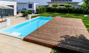 Belle piscine avec couverture <span class=keywords><strong>de</strong></span> piscine à pont automatique <span class=keywords><strong>de</strong></span> type pliant qui peut être facilement installée - Product Image 6