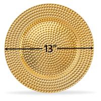 Assiette de présentation ronde en plastique de 13 pouces, élégante et décorative, pour mariage, fête, baby shower, anniversaire