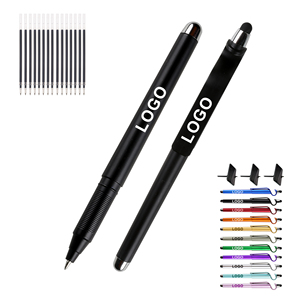 Wholesale Best Bulk 3-in-1 Multi-function Gel Plastic <b>Pen</b> Promotion Custom Logo Print for Stylus Screen Mobile Phone Holder - Product Image 3