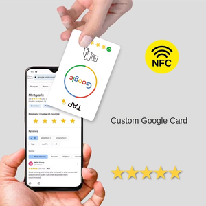 Tùy chỉnh kích thước đánh giá Thẻ truyền thông xã hội trên thẻ kinh doanh <span class=keywords><strong>Google</strong></span>/INS/FB/TK NFC thẻ đánh giá tốt - Product Image 3