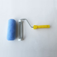 Meilleure vente personnalisable OEM bricolage peinture rouleau brosse industriel ménage décoratif en plastique manche rouleaux de peinture