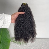 Cheveux humains vietnamiens 100% naturels non traités de grade 12A, alignés sur les cuticules, fournisseur de mèches de cheveux bruts Afro Kinky 4C