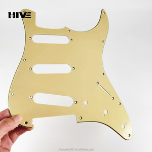 PVC 11-lỗ ST Scratch tấm guitar cho <span class=keywords><strong>Pickguard</strong></span> duy nhất guitar điện phụ tùng thay thế với 4 màu sắc Guitar phụ kiện - Product Image 5