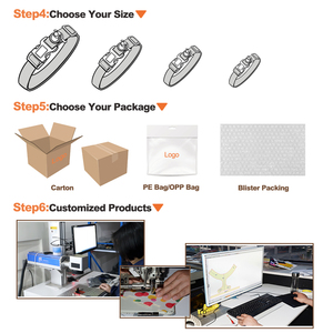 Collares de Adiestramiento Táctico Ajustables para Perros de Alta Calidad, <span class=keywords><strong>Collar</strong></span> de Nailon Reflectante con Logotipo Personalizado y Espacio para AirTag - Product Image 5