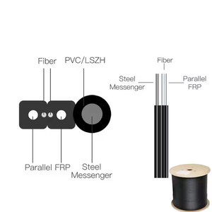 <span class=keywords><strong>FTTH</strong></span> trong nhà ngoài trời <span class=keywords><strong>2</strong></span> hilos tự hỗ trợ cáp quang <span class=keywords><strong>FTTH</strong></span> Cáp thả chế độ đơn gjyxch/gjyxfch - Product Image 4