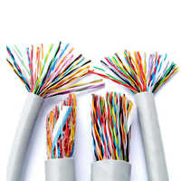 Câble téléphonique multipaire CAT3 en cuivre massif 25 30 50 100 200 paires 0,4 mm 0,5 mm 0,6 mm Câble de télécommunication intérieur/extérieur