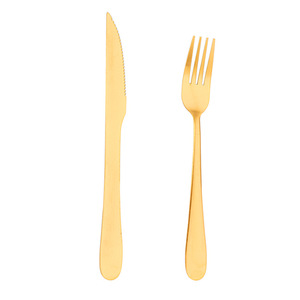 Ensemble de couteaux et fourchettes occidentaux en acier inoxydable 1010, couteau spécial steak, logo personnalisé disponible, vente en gros de vaisselle pour hôtels et restaurants - Product Image 5