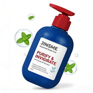 Shampooing Gel Anti-Pelliculaire OEM ODM 360ml à l'Huile d'Arbre à Thé et Menthe Poivrée, Soulagement Chimique des Démangeaisons, Hydratant pour Cheveux Gras - Product Image 1