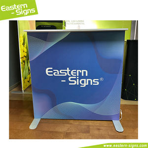 Contador de feria comercial de tela de tensión de caja de luz SEG ultralit y pionero portátil Diseño de mesa de mostrador de recepción promocional - Product Image 5