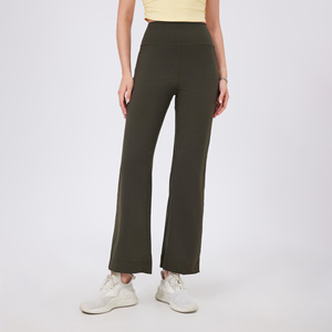 <b>Women</b> High Waist Wide Leg Athletic Pants with Back Pocket Soft <b>Stretch</b> Yoga <b>Trousers</b> Gym Pilates Casual Sports Pants Wholesale - Product Image 1