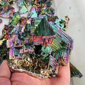 Vente en gros <span class=keywords><strong>de</strong></span> pierres minérales naturelles brutes en cristal <span class=keywords><strong>de</strong></span> <span class=keywords><strong>bismuth</strong></span> pour décoration cadeau - Product Image 6