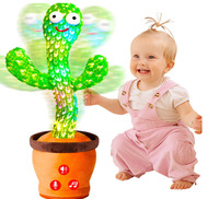 Nouveauté 2025 – Jouet en peluche cactus chantant et dansant, enregistreur vocal, cactus électrique doux et dansant, jouet en peluche cactus OEM très populaire