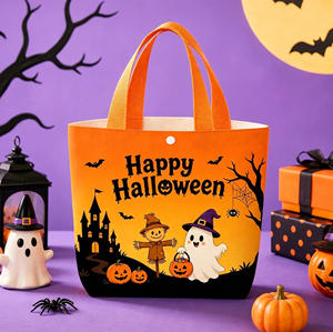 Bolsa <span class=keywords><strong>de</strong></span> Lona <span class=keywords><strong>de</strong></span> Boutique con Diseño <span class=keywords><strong>de</strong></span> Dibujos Animados para Guardar Dulces <span class=keywords><strong>de</strong></span> Halloween, Bolsa Reutilizable para Recoger Dulces, Bolsas <span class=keywords><strong>de</strong></span> Halloween para Regalo Navideño para Niños - Product Image 6