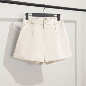 Pantaloncini da donna in poliestere neri, modello estivo sottile, nuovi 2026, larghi e casual, a gamba larga, colore kaki - Product Image 4