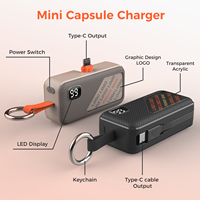 Cargador Portátil Personalizado con Pantalla Digital y Cable Integrado, 5000mAh, Compacto y Mini, para Regalos Corporativos