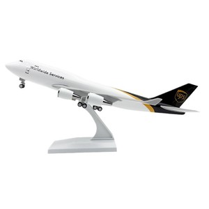 Modelo de Avión UPS B747 de Metal Fundido a Presión de 30 cm, Decoración Perfecta para Escritorio y Regalo de Navidad para Aficionados a la Aviación - Product Image 1