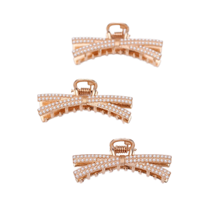 Lumiara Nuevo Clip de Pelo Mini Garra de Tiburón de Aleación - Horquilla Minimalista con Diseño de Pata para Peinados en la Parte Trasera de la Cabeza, Accesorios Metálicos Modernos - Product Image 1