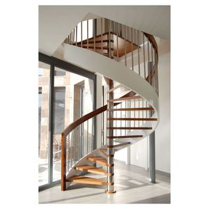 <span class=keywords><strong>Escalier</strong></span> <span class=keywords><strong>en</strong></span> colimaçon suspendu moderne, structure <span class=keywords><strong>en</strong></span> acier dissimulée, marches <span class=keywords><strong>en</strong></span> bois massif, <span class=keywords><strong>angle</strong></span> de rotation personnalisé, <span class=keywords><strong>escalier</strong></span> de luxe pour maison - Product Image 3