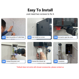 Chauffe-eau électrique <span class=keywords><strong>sans</strong></span> réservoir 8000W pour salle de bain d'hôtel intelligent, <span class=keywords><strong>chauffage</strong></span> électrique multifonctionnel - Product Image 5