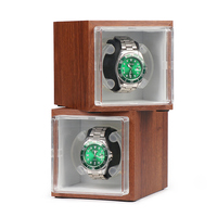 Boîte à remontoir de montre automatique rotative en bois, écologique, anti-poussière, avec système gyroscopique intelligent, de haute qualité, avec tiroir de présentation personnalisé