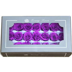 2026 21 pièces Rose éternelle 2-3CM de diamètre Fleurs Matériel Boîte cadeau Mini rose préservée Fleur préservée en boîte - Product Image 5