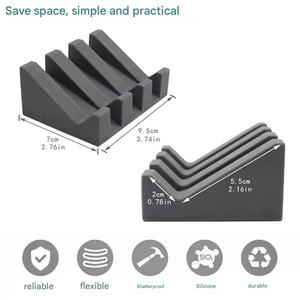 Nuevo estante de almacenamiento de jabón de silicona de gran venta bandeja de jabón estante de drenaje antideslizante - Product Image 5