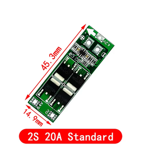 Carte de protection de batterie au lithium 18650 2S 20A 7.4V 8.4V / Carte BMS Standard/Équilibrage pour DIY - Product Image 3