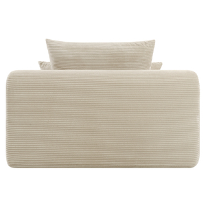 Flat Pack Giant Lounge <b>Sofa</b> Loveseat Size Vertical Striped Fabric Oversized Settee Volume-Reduced Vacuum Compress <b>Inflatable</b> - Product Image 4