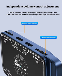 Tarjeta de sonido mini MH-321 para transmisión en vivo desde teléfonos móviles y computadoras, cambiador de voz, modificador de voz profesional para grabación de karaoke. - Product Image 2