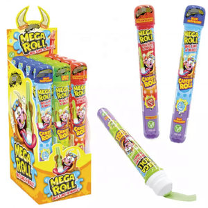 New 23CM <strong>Mega</strong> Roll Fruity Flavor Candy <strong>Sour</strong> <strong>Sweet</strong> Jam Liquid in Bottle Packaging - Product Image 2