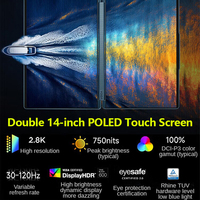 Nieuwe Lenovo YOGA Book 9i Ultra9-285H 32GB 1TB Dual 14" Touch 2.8K OLED 360° °   Opvouwbare & draaibare persoonlijke mode-laptop