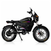 Vélo électrique tout-terrain à suspension intégrale OWAY SK-1, pneus larges, longue autonomie, style rétro, haute vitesse, pour adultes