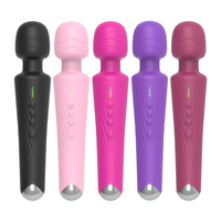 Vibromasseur AV Wand, 10 modes de vibration, rechargeable, en silicone, stimulateur clitoridien et des mamelons, jouets sexuels puissants pour femmes
