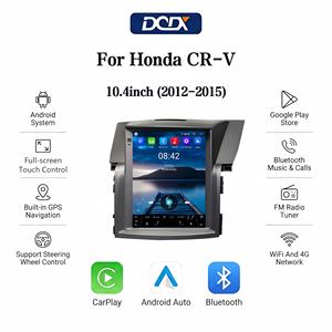 Radio para Auto con Pantalla Vertical Tesla de 10.4 Pulgadas para <span class=keywords><strong>Honda</strong></span> <span class=keywords><strong>CRV</strong></span> 2.0/2.4 10.4" (2012-2015), Unidad Principal Multimedia Inalámbrica con Android Auto y CarPlay, GPS - Product Image 1