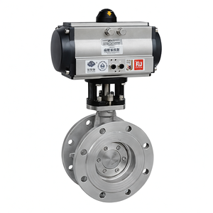 Válvula de Mariposa Neumática de Acero Inoxidable 304 de Doble Brida con Asiento Metálico de Alto Rendimiento COVNA PN16 - Product Image 2
