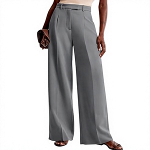 Premium Unisex Classic Wide Leg <b>Office</b> <b>Skirt</b> Tailored High Waist Comfortable Professional Wear Polyester/Cotton Summer - Product Image 5