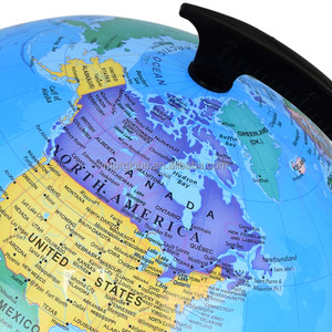 Lampe de Table rétro à Led de 32cm, carte du Globe de la terre, rotation à 360 degrés, carte du <span class=keywords><strong>monde</strong></span>, en espagnol, décoration de bureau - Product Image 5